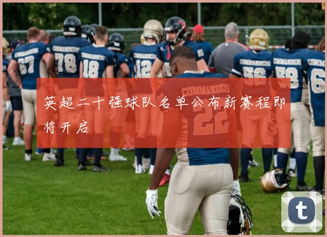 英超二十强球队名单公布新赛程即将开启